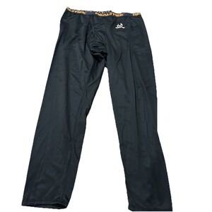 Realtree Mens Size Xtra large Black Performance Base Layer Spandex Pants